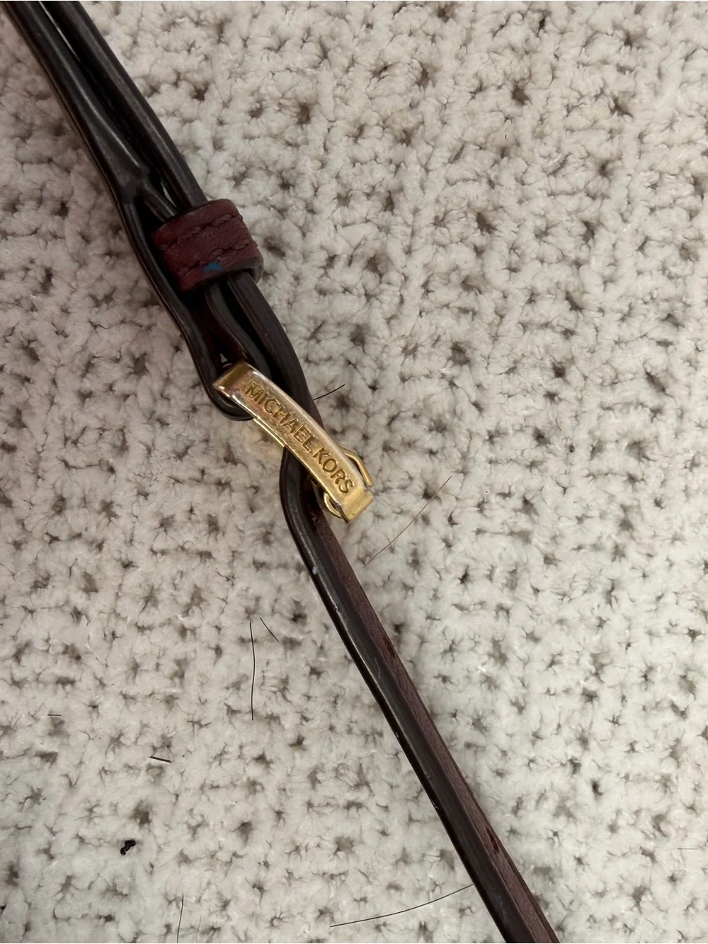 Michael Kors Burgundy Leather Crossbody